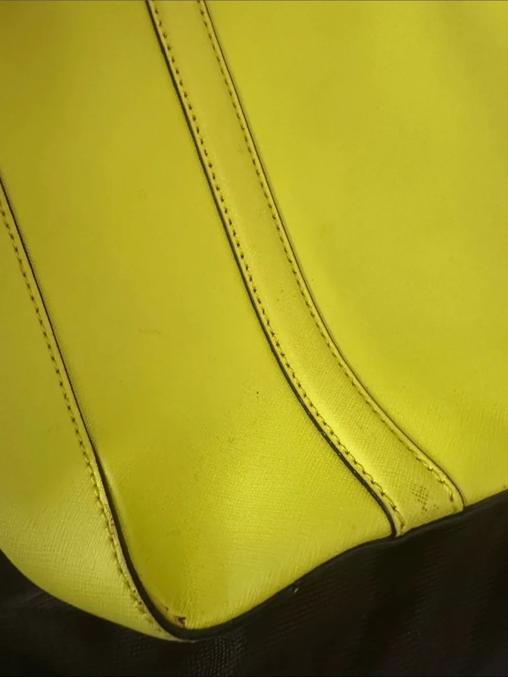 kate spade Bright Yellow Saffiano Top-Zip Tote